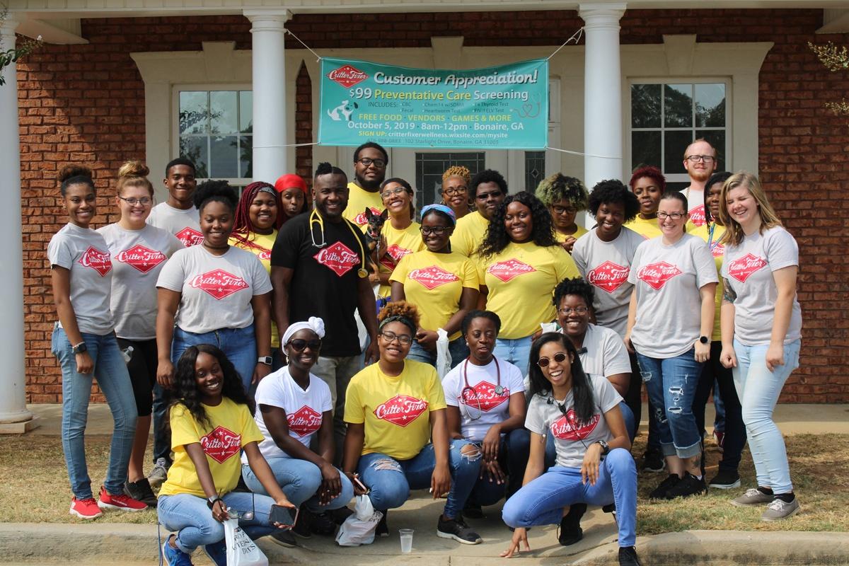 Behind the scenes during a filming day for Critter Fixers Country Vets